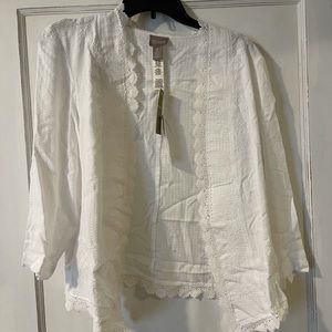 Ivory 3/4 sleeve light weight cover